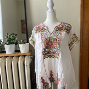 Johnny Was Workshop embroidered blouse NWOT